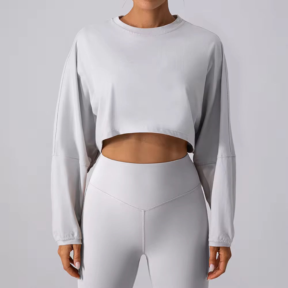 Knitted round neck top sweater