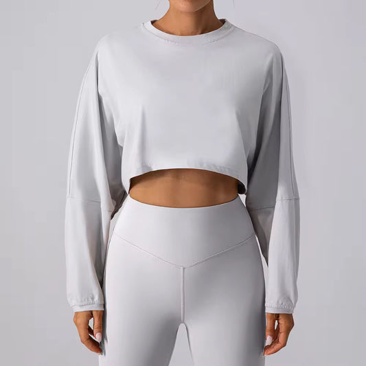 Knitted round neck top sweater
